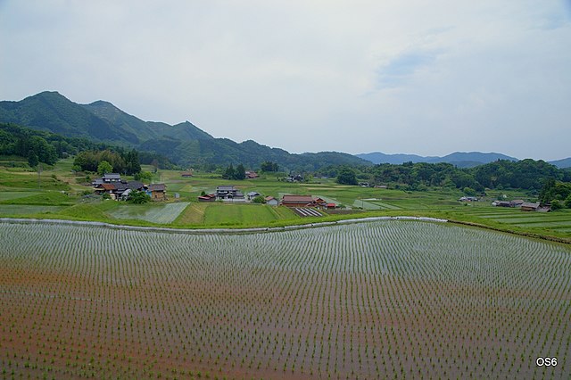 比和 三河内の棚田(ทุ่งนาขั้นบันไดแห่งความงามนิรันดร์): สายน้ำแห่งความสงบ